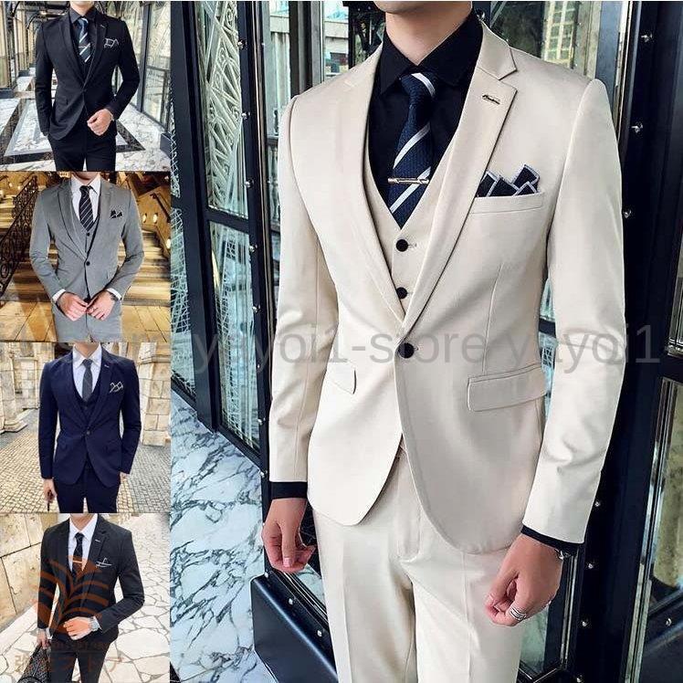 ビジネススーツ メンズ スーツセットアップ 2点セット ジャケット パンツ フォーマルスーツ 結婚式スーツ シングルボタン スリムスーツ 夏 パーティー 紳士服 Y01 Pizz453 弥生ストア 通販 Yahoo ショッピング