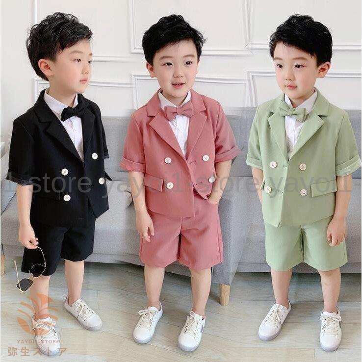 通販 相場 子供服 男の子スーツ 夏 子供スーツ 90 140cm 2点セット ジャケット ショートパンツ キッズスーツ 男の子 誕生日 日常 ベビー服 フォーマルスーツ 赤ちゃん 売り出しクリアランス Miracleleaffl Com
