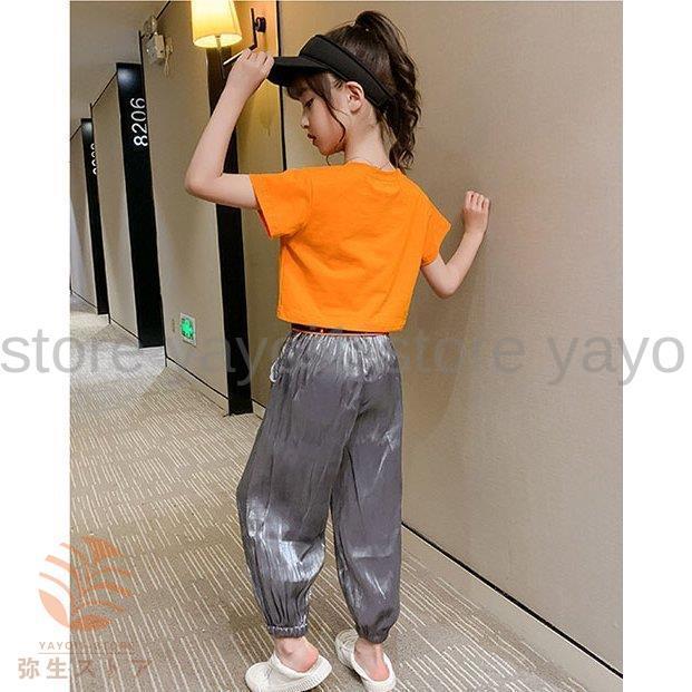 韓国子供服 セットアップ tシャツ 長ズボン パンツ 夏 半袖 スポーツスーツ カジュアル リゾート 女の子 可愛い 卒園式/入学式/パーティ 3色｜yayoi1-store｜15