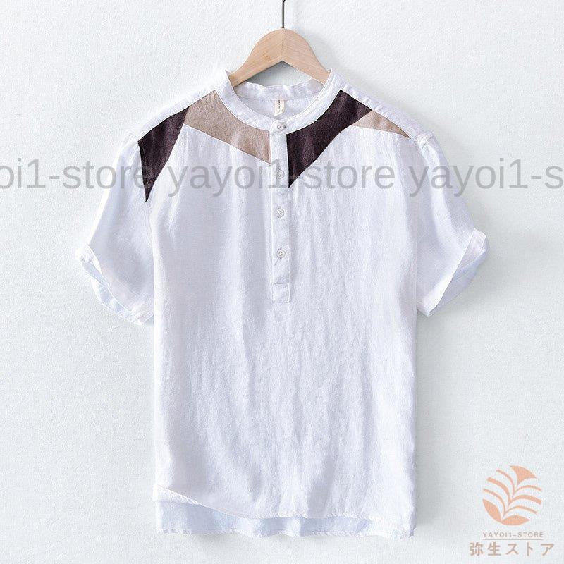 逸品 リネンt シャツ 麻t シャツ メンズファッション おしゃれ シンプル トップス 夏 通気 涼しい カジュアルt シャツ 無地 半袖 メンズ 半袖 サイズ 2xl Binghamtonhots Com
