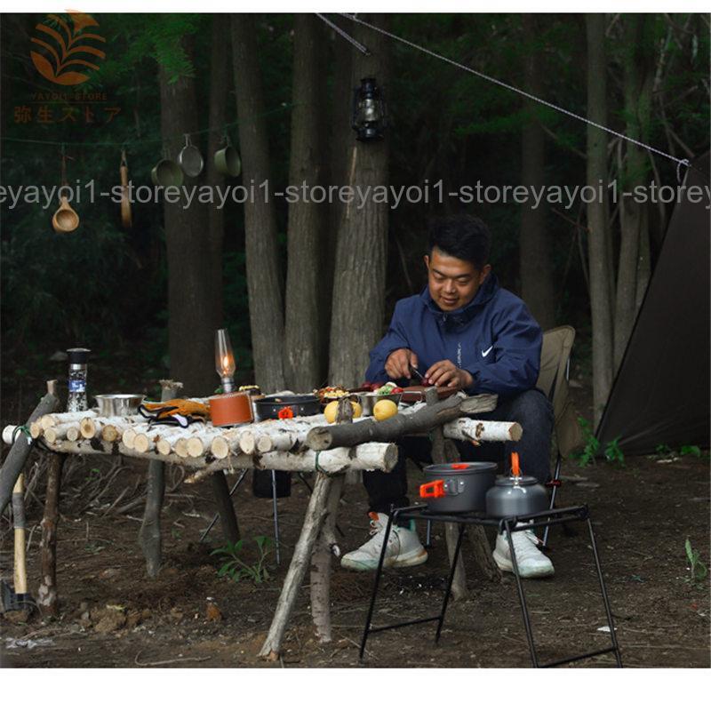 クッカーセット キャンプクッカー 8点セット ケトル クッキングセット 調理器具 鍋セット 2人 3人 キャンプ用品 やかん アウトドア 登山 軽量｜yayoi1-store｜16