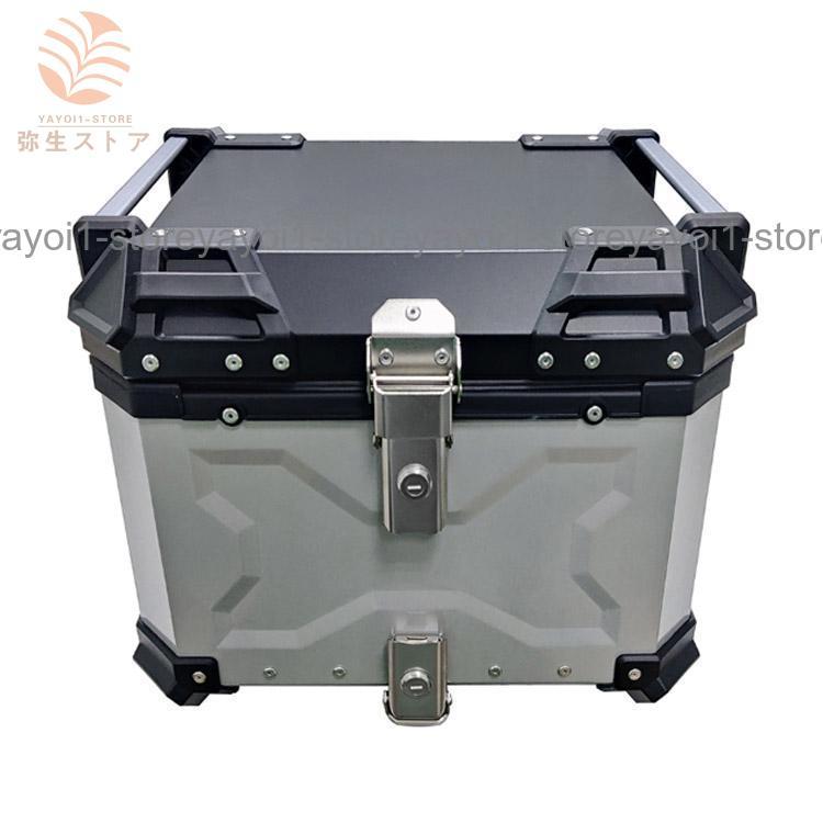 中古バイク用リアボックス 大容量  45L シルバー バイク リアボックス 大容量 45L フルフェイス対応 バイク