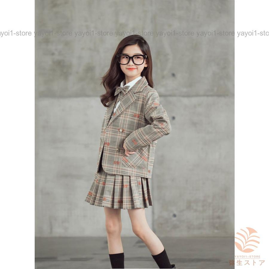 卒業式 スーツ 女の子 スーツ スカート 卒業式 キッズフォーマル 女の子 スーツ 子供服 発表会フォーマル キッズ スカート 結婚式 入学式 卒園式 七五三 撮影用の画像