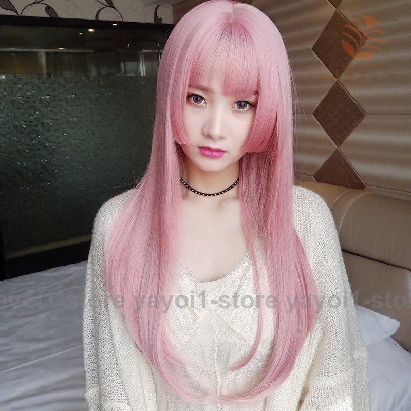 ウィッグロング フルウィッグ ストレート 姫髪 姫カット かつら ウィッグロング フルウィッグ ストレート 姫髪 姫カット かつら