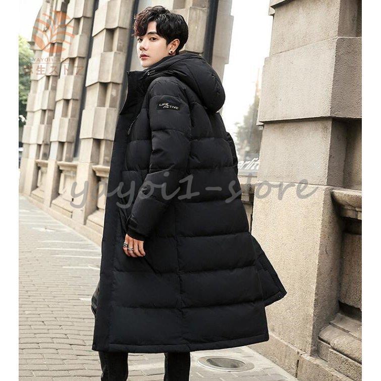 高品質 暖かい ペアルック ダウン ロング メンズ ダウンコート ダウンコート メンズ ダウンジャケット フード 紳士 防寒服 冬 コート コート アウター