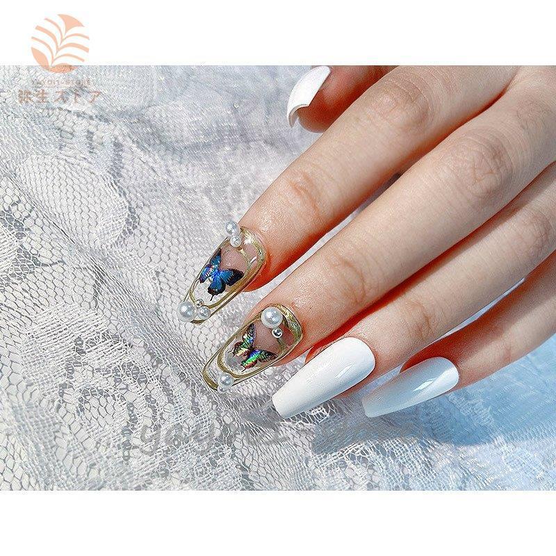 ネイルシール デコパーツ セット 福袋 蝶 バタフライ アゲハ キラキラ