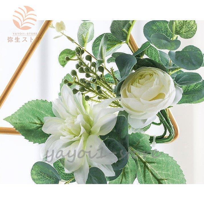 造花 インテリア ブーケ おしゃれ 壁掛け 一輪挿し 北欧 大きい 白 花束 引越し祝い 結婚祝い 卒業祝い 入学祝い ギフト 彼女 誕生日 お祝い Yayoi Ghzk597 弥生ストア 通販 Yahoo ショッピング