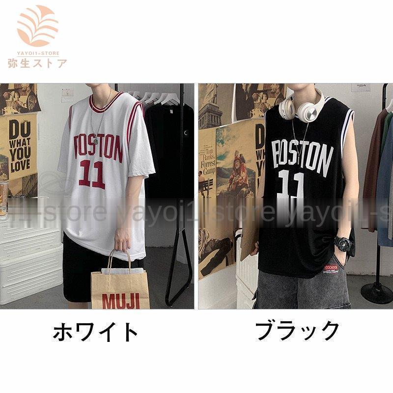 タンクトップ メンズ スポーツウェア ジャージー 速乾 バスケ プリント