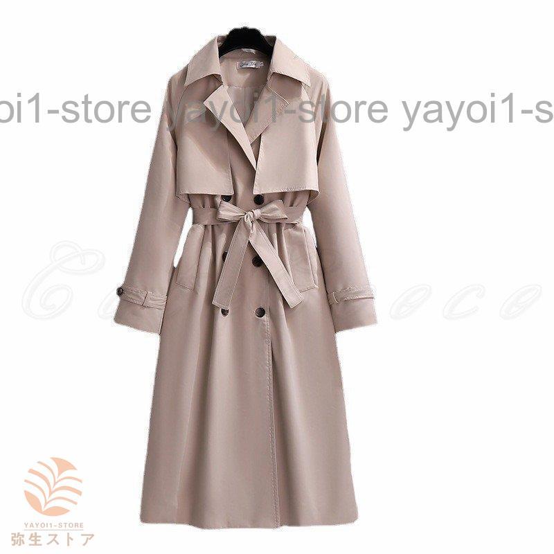 トレンチコート レディース ロングコート 折り襟 トップス カジュアル