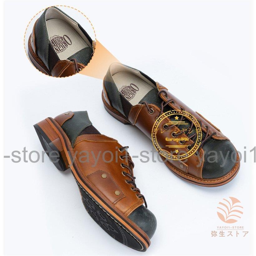 【公式】 シューズ ブーツ シューズ 配色 切り替え 軽量 メンズ メンズシューズ 靴 本革 カジュアルシューズ ブーツ ビジネス ローカット おしゃれ 紳士靴 【2032688148】(13058円)