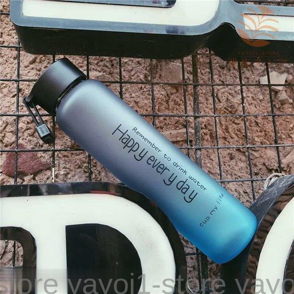 水筒 グラデーション ガラス ウォーターボトル スリム 500ml 直飲み