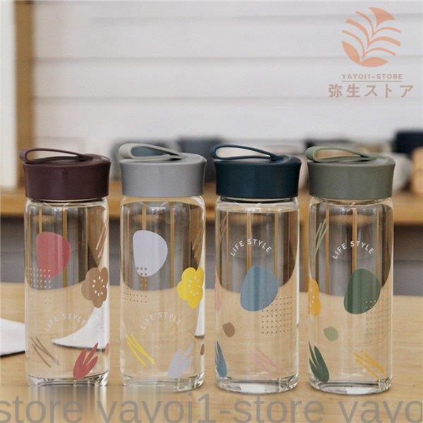 リンゴデザイン ガラス製水筒 Amazon｜shaneer ガラス 直飲み ボトル クリア ガラス 水筒 茶漉