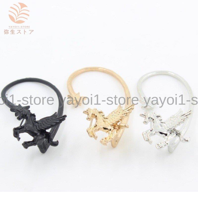 人気新品入荷 イヤーカフ イヤークリップ 片耳用 ペガサス 星 スター ピアス レディース アクセサリー おしゃれ シルバーカラー ゴールドカラー ブラック