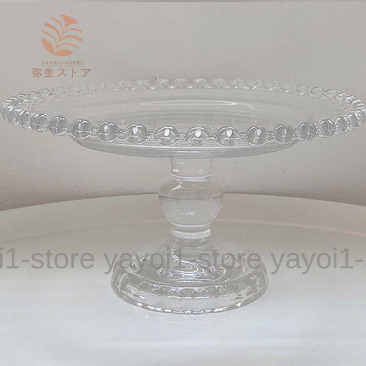 ホワイトガラス コンポート皿 ガラス コンポート皿 作家「原光弘」