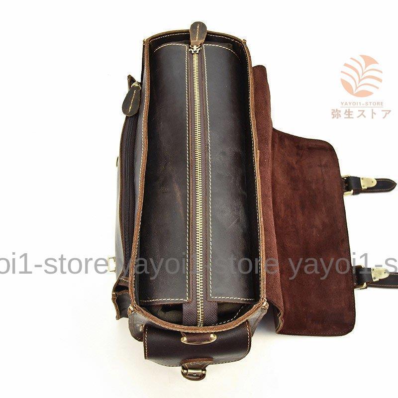 カメラバッグ 本革 メンズ レトロ風 一眼レフトラベルバッグ 厚みレザー ショルダーバッグ アンティーク トラベルバッグ 硬い本革 自立可 本革