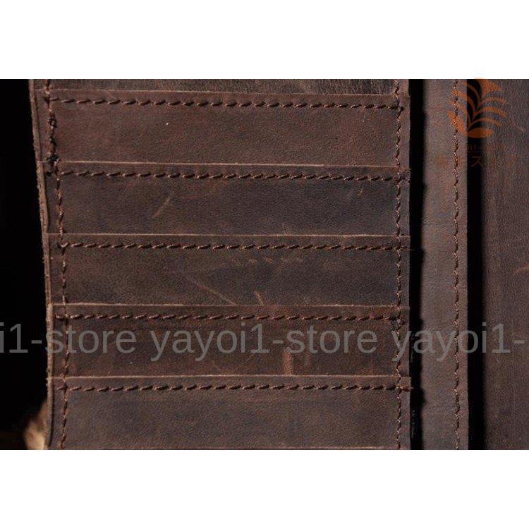 アンティーク 長財布 本革 スナップ 二つ折り 財布 バイカーズ 小銭