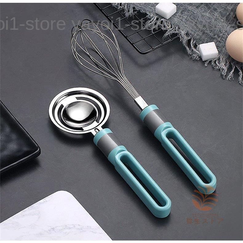 ステンレス鋼の手動泡立て器と卵液分離器の組み合わせ 手動エッグ