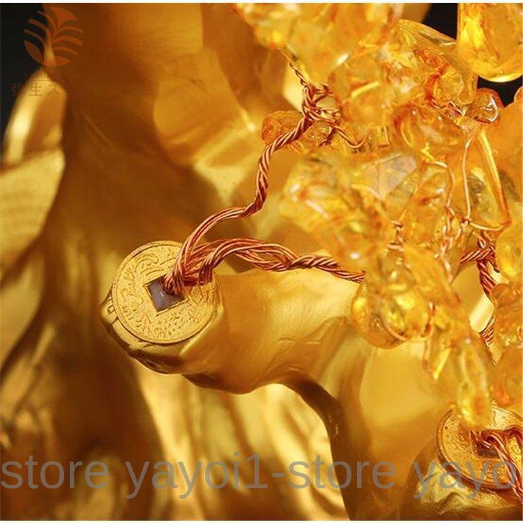 黄水晶工芸品 置物縁起物招財 玄関飾り インテリア金運 アップ