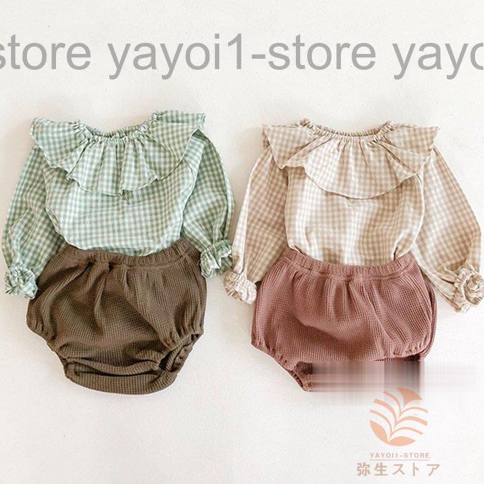 韓国 ベビー服 セットアップ 上下セット フラワー 子供服 ロンパース