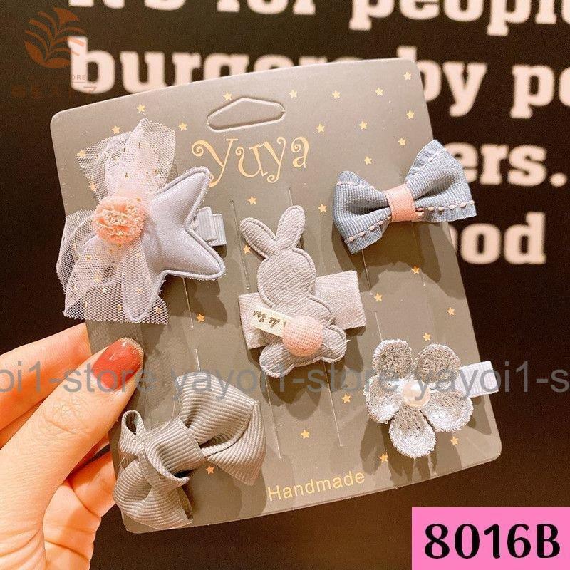 ヘアクリップ ヘアピン 5個セット キッズ ベビー ヘアアクセサリー 前髪ピン ヘアアレンジ 花 リボン フルーツ 動物 シャーベットカラー レディー | ブランド登録なし | 13