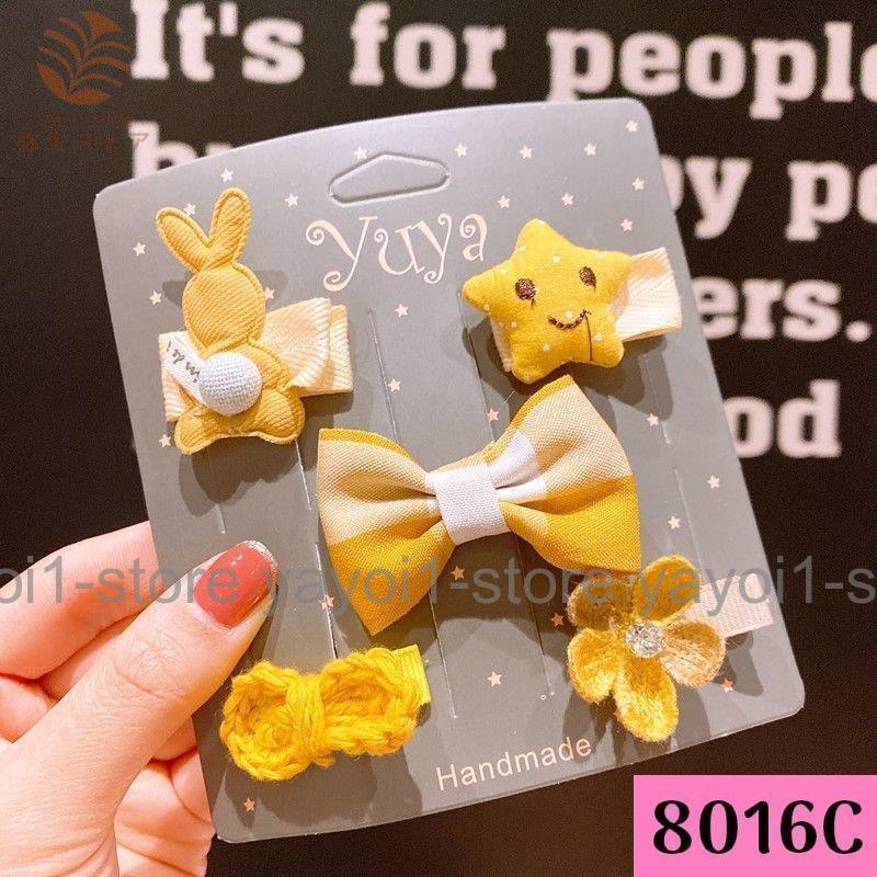 ヘアクリップ ヘアピン 5個セット キッズ ベビー ヘアアクセサリー 前髪ピン ヘアアレンジ 花 リボン フルーツ 動物 シャーベットカラー レディー | ブランド登録なし | 14