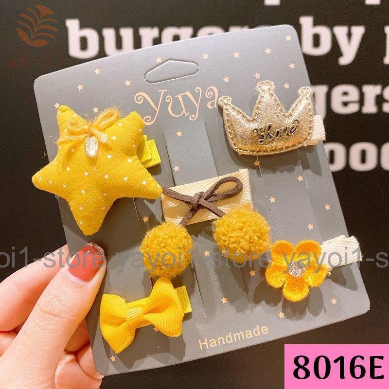 ヘアクリップ ヘアピン 5個セット キッズ ベビー ヘアアクセサリー 前髪ピン ヘアアレンジ 花 リボン フルーツ 動物 シャーベットカラー レディー | ブランド登録なし | 16