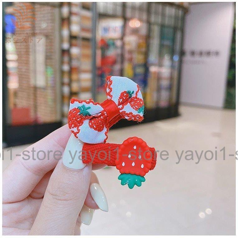 ヘアクリップ ヘアピン 5個セット キッズ ベビー ヘアアクセサリー 前髪ピン ヘアアレンジ 花 リボン フルーツ 動物 シャーベットカラー レディー | ブランド登録なし | 02