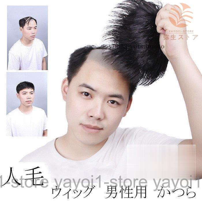 ウィッグ 男性用 かつら 人毛ウィッグ 中年 自然黒 ブラック 日 ウィッグ 男性用 かつら 人毛ウィッグ 中年 自然黒 ブラック 日