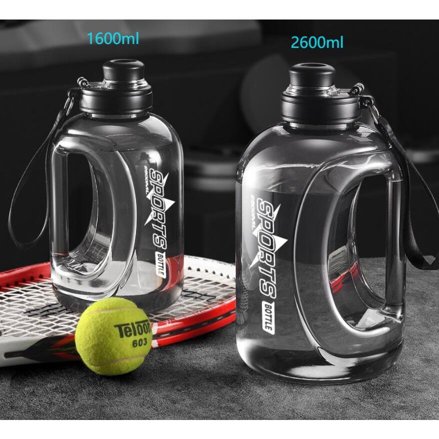 水筒 2リットル おしゃれ 1600ml 2600ml クリア ボトル プラスチック