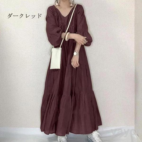 ◼️タグ付き◼️定価3万以上 ロングワンピース セレクトショップバルーン袖 ロングワンピース 春夏 長袖 ワンピース ロング マキシワンピ