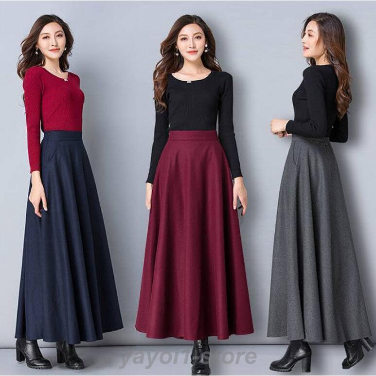 ロングスカート 春 レディース 秋 冬 ロング フレアスカート