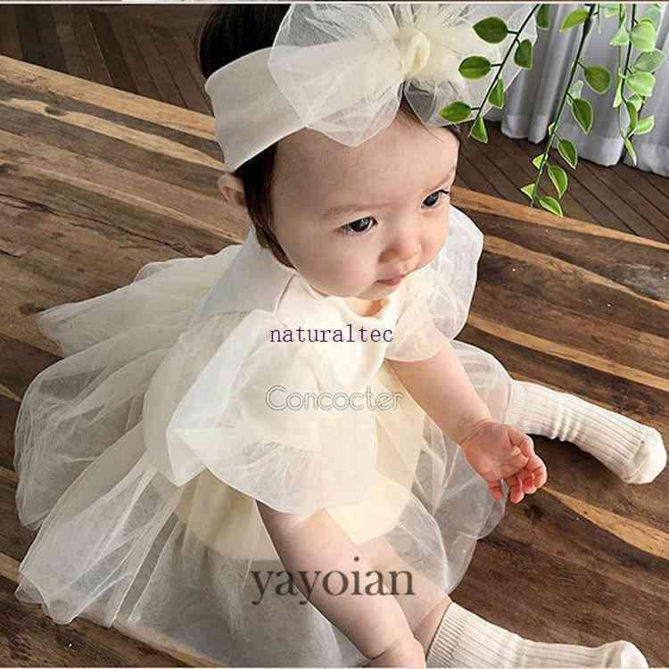 ファッションなデザイン ヘアバンド 付ベビードレス チュール ワンピース ロンパース Filigree Com Ph