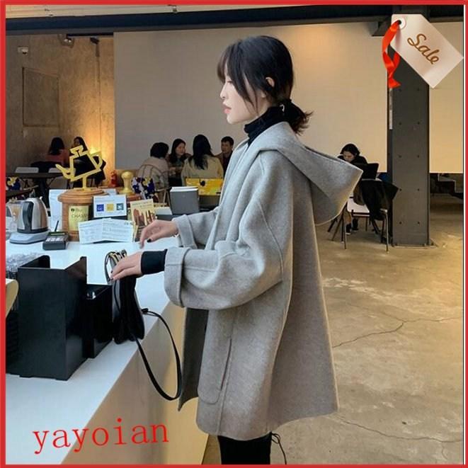 セール卸し売りのカシミヤコート ジャケット ロングコート レディース フード付き 冬 ロングコート コート スプリング 秋 冬 通勤 ロング丈 スプリング トレンチコート Yayoian S Sacw 弥生庵 通販限定販売