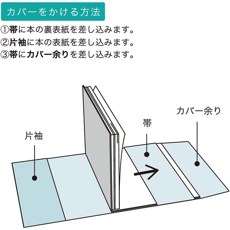 ナカバヤシ 抗ウイルス ブックカバー B5/週刊誌・教科書サイズ IF-3060｜yayoigen｜05