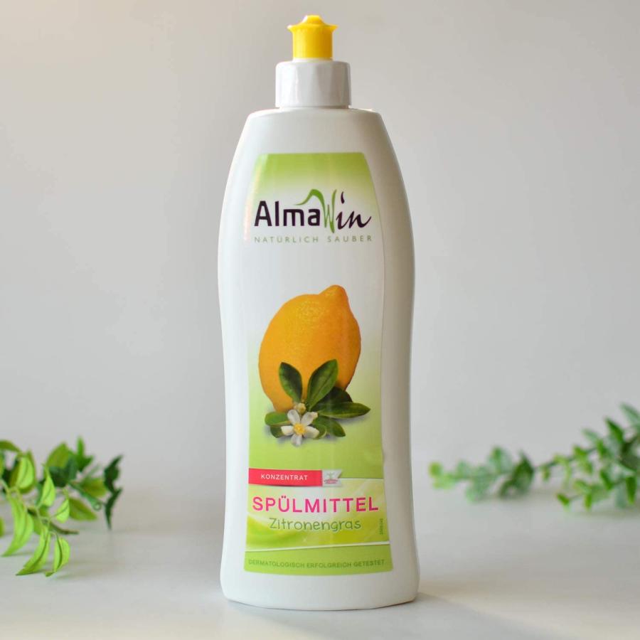 AlmaWin(アルマウィン) ディッシュソープ 食器用洗剤 レモングラス 500ml オーガニック 食器洗剤 無添加 手にやさしい｜yayoigen｜02