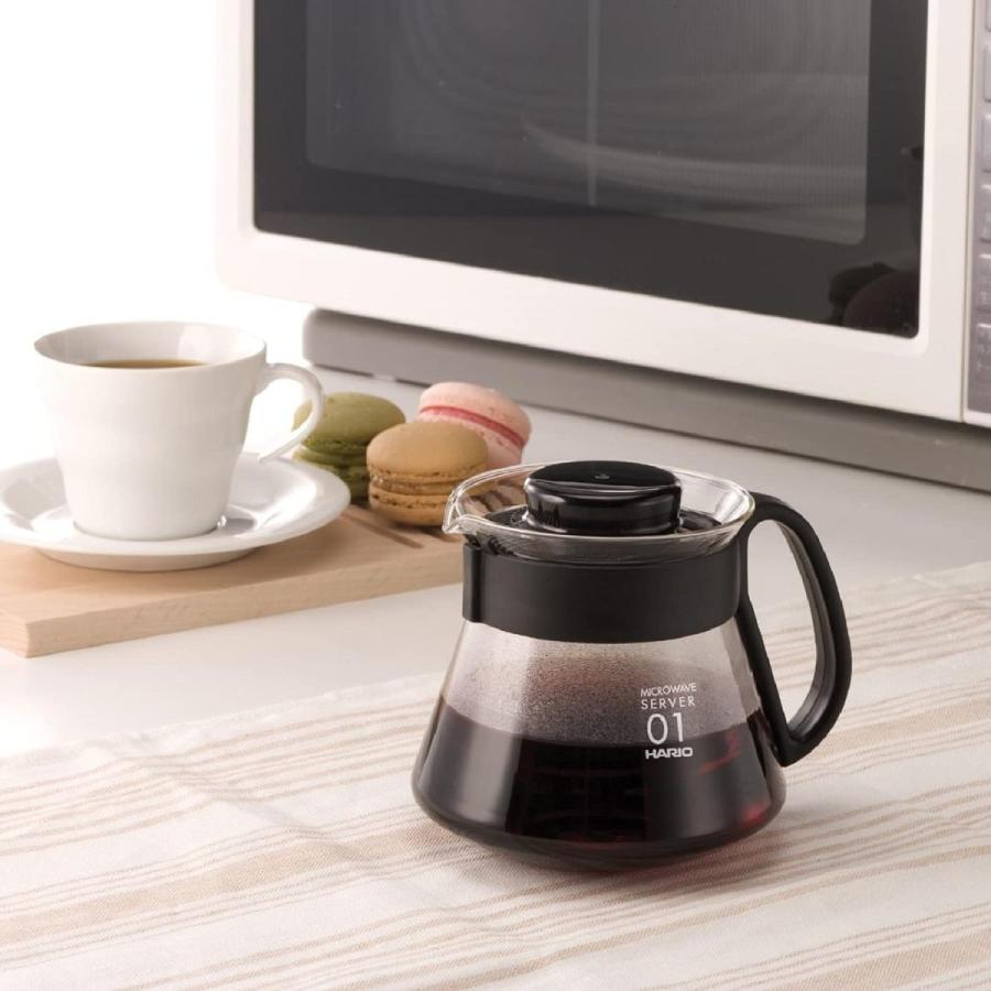 HARIO(ハリオ) V60コーヒーサーバー コーヒーポット 電子レンジ対応 ブラック 360ml XVD-36B おしゃれ コーヒー用品 日本製｜yayoigen｜04