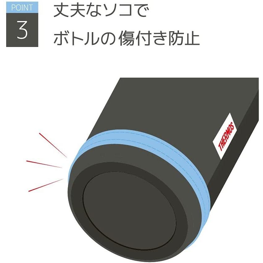 サーモス マイボトルポーチ ストラップ付き 350-400ml用 グレーブルー APG-351 GY-BL 水筒カバー、ケース プレゼント ギフト おしゃれ｜yayoigen｜06