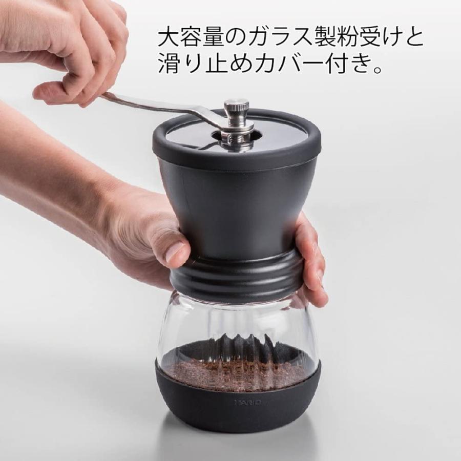 HARIO(ハリオ) コーヒーミル ブラック セラミック スケルトン MSCS-2B プレゼント ギフト おしゃれ コーヒー用品｜yayoigen｜02