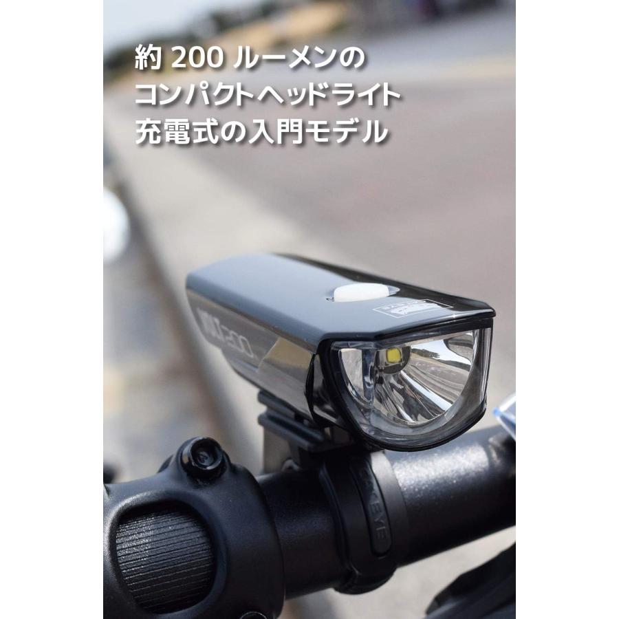 キャットアイ(CAT EYE) LEDヘッドライト VOLT200 HL-EL151RC USB充電式 自転車 レッド 本体｜yayoigen｜07