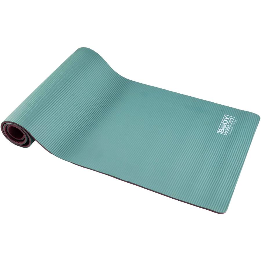 Body Sculpture(ボディスカルプチャー) デュアルカラーヨガマット ヨガマット 厚め トレーニングマット 10mm ストレッチ