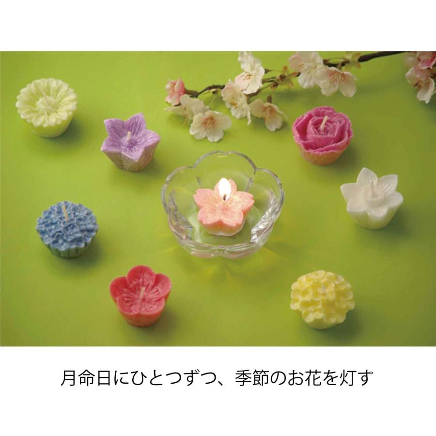 カメヤマキャンドルハウス 水に浮かぶキャンドル 季節のお花 花づくしギフトセット 植物原料使用｜yayoigen｜05