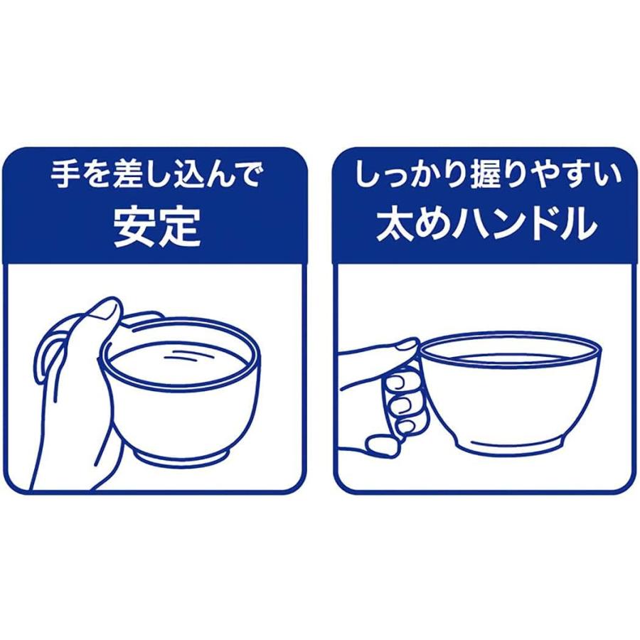 スケーター(Skater) 木目 持ちやすい 汁碗 340ml ハンドル付 ブラウン 日本製 NBLS2H-A 取って付き｜yayoigen｜06