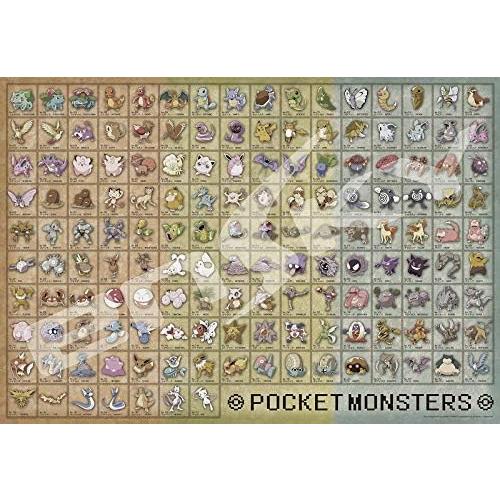 エンスカイ 1000ピース ジグソーパズル ポケットモンスター ポケモン図鑑No.001~151(51x73.5cm) 1000T-31 ポケモン ポケモン図鑑No.001~151｜yayoigen｜03