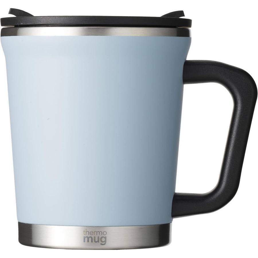 thermo mug(サーモマグ) フタ付きステンレスマグカップ/ダブルマグ 300ml セレニティーブルー 真空二重構造 DM18-30｜yayoigen｜02