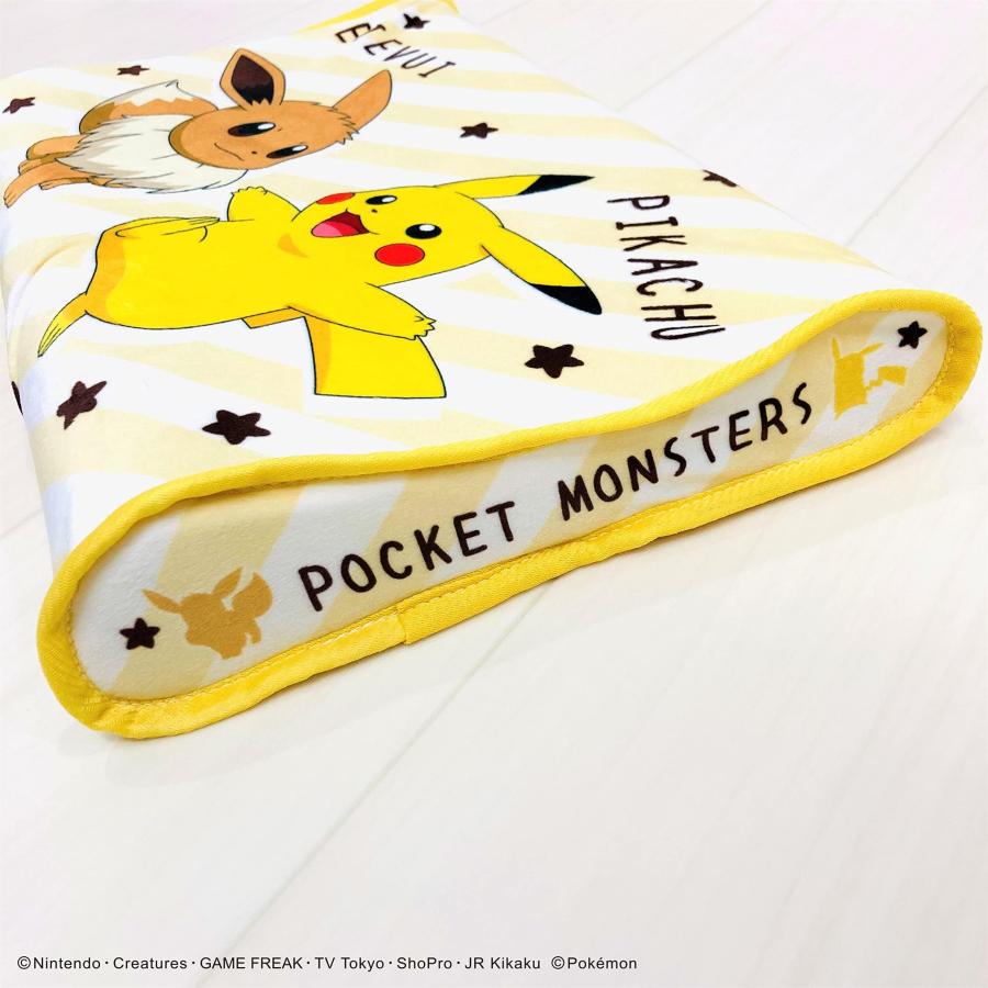 モリピロ ポケモン 低反発 枕 ピカチュウ イーブイ イエロー 35cm x 25cm ポケットモンスター 公式 キャラクター グッズ 子供 ジュニア こども まくら｜yayoigen｜05