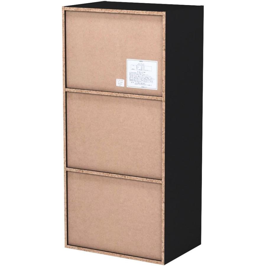 不二貿易 カラーボックス 3段 幅41.8×奥行29×高さ89cm ブラウン 収納ボックス 固定棚 組立商品 93502 ノーマル｜yayoigen｜14