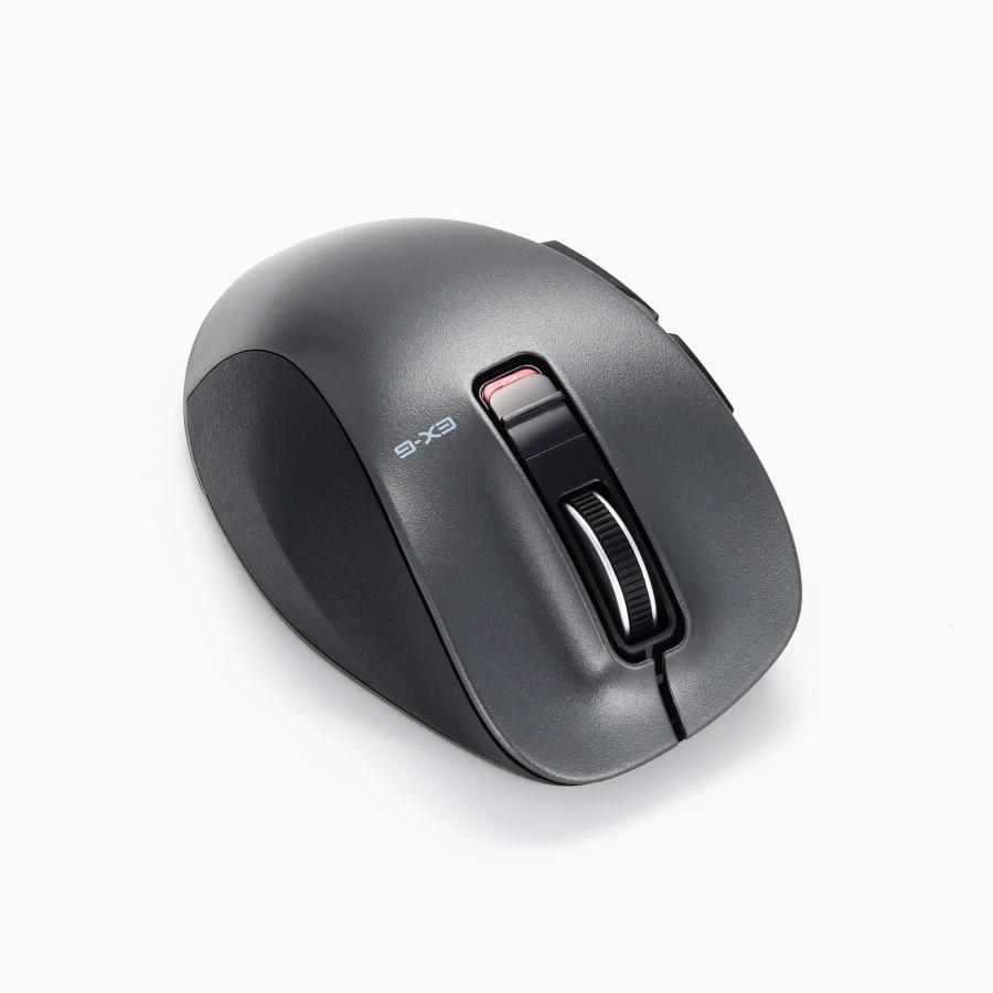 エレコム マウス ワイヤレスマウス Bluetooth EX-G 握りの極み 静音設計 5ボタン マルチペアリング Mサイズ ガンメタリック M-XGM15BBSGM/EC 単品｜yayoigen｜12