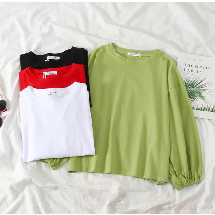 Tシャツ カットソー レディース 長袖 無地 トップス ゆったり 体型カバー 可愛い バルーンスリーブ 春秋 ファッション おしゃれ :cbrx150:八癒ショップ - 通販 - Yahoo!ショッピング Tシャツ カットソー レディース 長袖 無地 トップス ゆったり 体型カバー 可愛い バルーンスリーブ 春秋 ファッション おしゃれ :cbrx150:八癒ショップ - 通販 - Yahoo!ショッピング