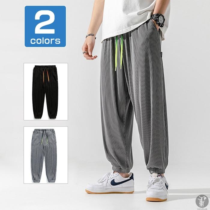 サルエルパンツ ロングパンツ ボトムス メンズ 垂れ感 ゆったり 通気性 春 夏 おしゃれ ファション リラックス 薄手 カジュアル 男性 Hanlu18 八癒ショップ 通販 Yahoo ショッピング