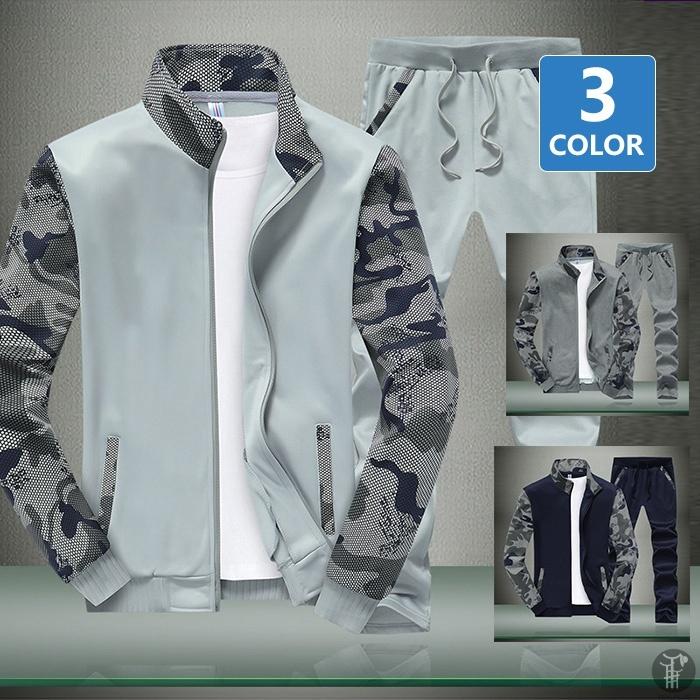 ジャージ メンズ 上下セット スウェット 運動着 ジャージ上下 セットアップ スポーツウェア ルームウェア 部屋着 防寒着 春服 秋服 60 Off